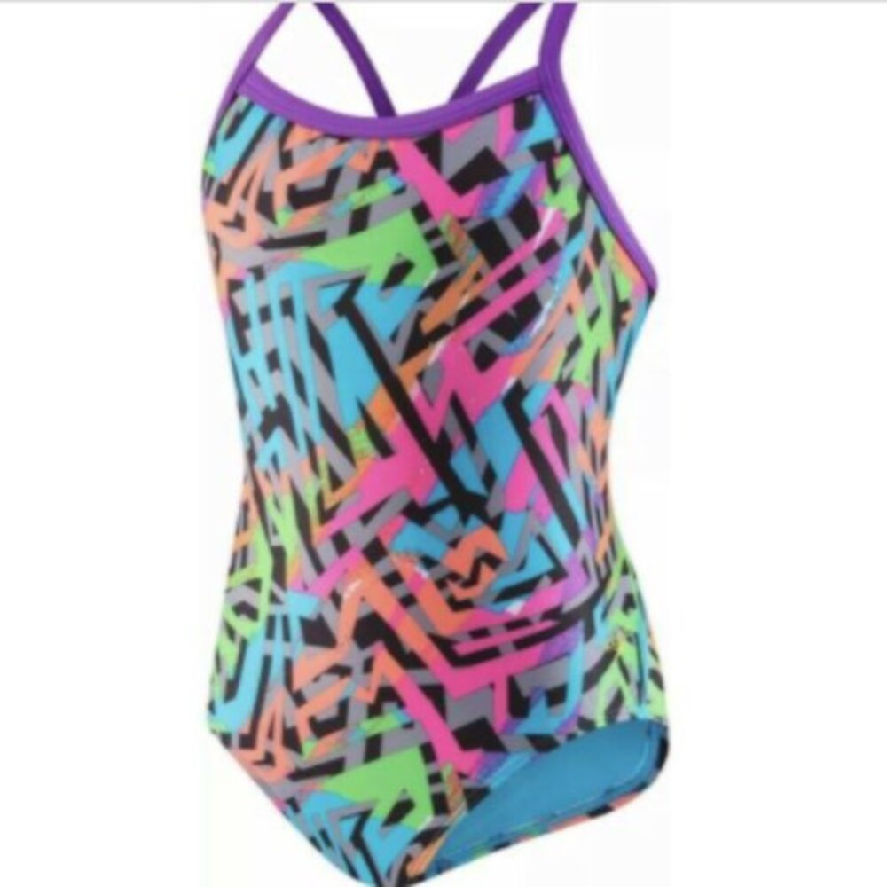 NWT Speedo Flipturnz Propel Back‎ Training Swimsuit